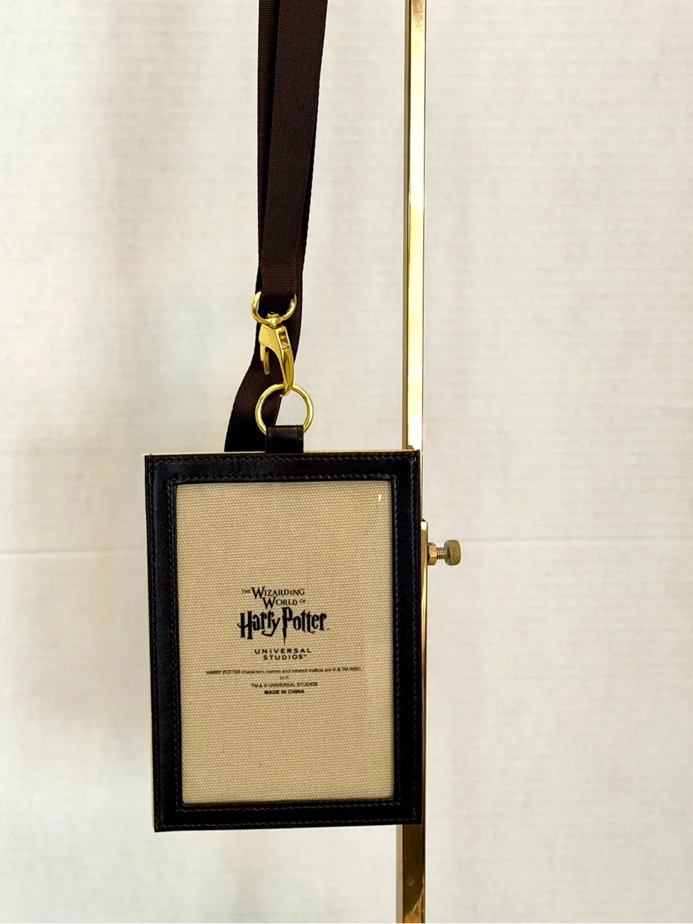Two Harry Potter Gringotts Cream Canvas Lanyard Universal Studio IDHolder